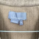 Anthropologie  Olive Puff Sleeve Snap Button Cardigan Sweater Top Photo 4