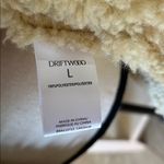 Driftwood NWT Driftwoold Tan faux suede Double Breasted Sherpa lined Jacket large Photo 8