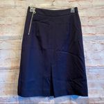 L.A.M.B. 100% wool high waisted skirt sz 2 navy Photo 7