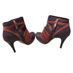 Cole Haan x Nike Air Black Brown Leather Platform Booties Women’s Size 7B in GUC Photo 7