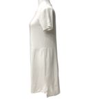 Eileen Fisher  T-Shirt Dress High Low Hem Short Sleeve‎ Stretch White Size Petite Photo 3