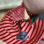 NWT Keepsake the Label Top Corset Striped Off Shoulder Peplum Red XS Cocktail Photo 4