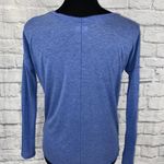 Aerie dropped shoulder scoopneck essential Longsleeve top blue sz XS women Photo 8