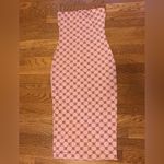 bodycon tube midi dress fancy print blush size S Pink Photo 2