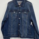 Maurice's Blue Women Denim Jacket - Size 2XL Photo 0