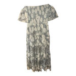 Joyfolie Off Shoulder Floral Maxi Dress Lace Tiered Boho XL Green Photo 4