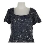 Oleg Cassini  Women’s Silk Black Cocktail Evenings Beaded Dress Sz 6 Photo 0