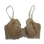  34DD Wacoal Embrace Lace Underwire Bra 65191 Beige Unlined Sheer Sexy Photo 1