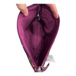 Ann Taylor Purple Floral Cosmetic Travel Bag Wristlet Clutch NWT Photo 3