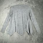 THML  Shirt Womens Small Heather Gray Floral Embroidery Casual Fairy Boho Peasant Photo 2