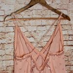 Free People  | Chloe Embroidered Slip Mini Dress in Sweet Peach Photo 5