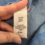 Casual Corner Blue Linen‎ Maxi Dress Size 6 Vintage Classic Coastal Boho Minimal Photo 6