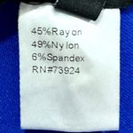 Ming Wang Blue Ankle Pant Basic Cut Straight Leg Sz XS New Sleek Polished Pants Photo 4