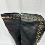 Betsey Johnson Host Pick π« Knee High Black Leather Boots in Size 8.5 Photo 2