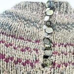 Ralph Lauren Intarsia-Knit Mockneck Sweater Wool Cashmere Hand Knit Sweater L Photo 9