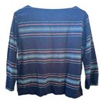 Patagonia  Organic Cotton Navy Blue Striped Shirt // Size Medium Photo 2