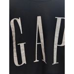 Gap  Black Crewneck Sweatshirt Glitter Logo Womens XS Photo 1