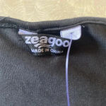 Zeagoo Stretchy Women’s Black Cold Shoulder Criss Cross Straps‎ Flowing Shirt XL to 1X Photo 3