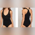 POL Bodysuit Size Small Black Acid Wash Ribbed Tank Embellished Studs Racerback Photo 8