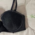 Elegant Black Lace Bra with Rhinestone trim Size undefined Photo 3