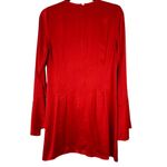Treasure & Bond  x Something Navy Sz XS Red A Line Flared Sleeve Mini Dress Photo 8
