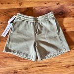 Aritzia TNA Cozy Fleece Boyfriend Sweatshorts New XS Sage Green Photo 10
