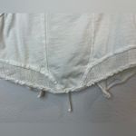 Free People  Boho Cream Sleeveless Open‎ Back Tank Top Size S Photo 2