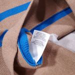 Everlane  Lace Up Smock Sweater Knit Chestnut Brown Blue Striped Size XXS Wool Photo 5