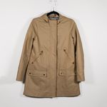 J.Crew Chateau Gingham Lined Cotton Full Zip Water Resistant Trench Jacket Coat Photo 0