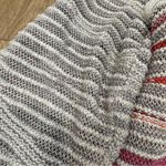 Nic+Zoe ππ STRIPED COTTON BLEND OPEN FRONT CARIDGAN CORAL MULTI SZ XL Photo 4