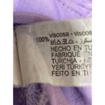 ZARA  Women's Purple Collared 3/4 Tie Sleeve Button Down Crop Blouse Shirt Top S Photo 3