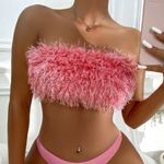 Only Fuzzy bikini bandeau. Top . S Photo 1