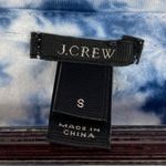 J.Crew Tie Dye Scoop Neck Pocket Tee Shirt Blue White Small Photo 7