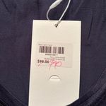 Sophie Rue Basic Satin Tank Navy Women's Size XS NWT Photo 4