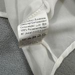 SheIn  Blouse White S Sheer Button Down Long Sleeve Shirt Top Collared Cuffs Photo 4