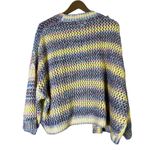 143 Story NWT Chunky Knit Stripe Cardigan Womens S Multicolor Oversized Beachy Photo 5