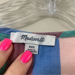 Madewell  Novel Tie-Front Button Top Flagstaff Stripe Short Sleeve Blue/Green Photo 2