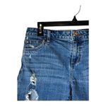 joe's jeans  Shorts Women 28 Blue Medium Wash‎ Distressed Denim Jean Shorts Retro Photo 2