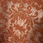 Chico's Chico’s Cardigan Women M Rust Brown Open Front Waterfall Ruffled Lace Textured Photo 10