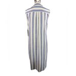 Hope & Harlow Women’s Summer Beach Fun Shirt Dress S/less Button Front Sz 12 NWT Blue Photo 2