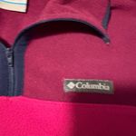 Columbia Burgundy and Pink Fleece half zip Photo 2