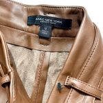 Marc New York NEW High Waisted Faux Leather Belted Crop Pants Photo 1