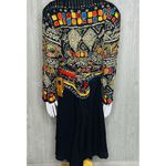 carole little Nwt vintage  dress with beaded wrap size 14w geometric design 80s Photo 1
