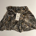 ZARA  Snakeskin Print Skort/Skirt Photo 2