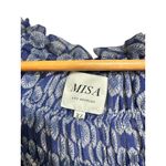 MISA Los Angeles MISA Almaha Majorelle Lapis Tile mini women's dress Smocked Ruffle XL Photo 4
