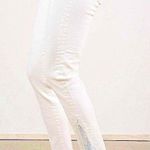 Moussy Vintage Denim MV Burnside Raw Hem Skinny Jeans Designer Luxury White 26 Photo 0