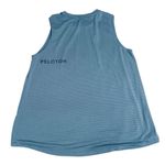 Peloton  Size XL Women Athletic‎ Tank Top Thin Striped Blue Sleeveless Smocked Photo 1