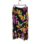 Jones New York Vintage 100% Silk Skirt Layered Sequin Floral Sz 2P Photo 4