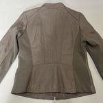 Michael Kors  PEARL GRAY LDS LEATHER JACKET MINT POCKET FULL ZIP SIZE Small Photo 12