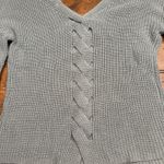 Jolt ‎ Brand Knit Sweater Green Sz Small Crossed Pattern On Back Photo 3